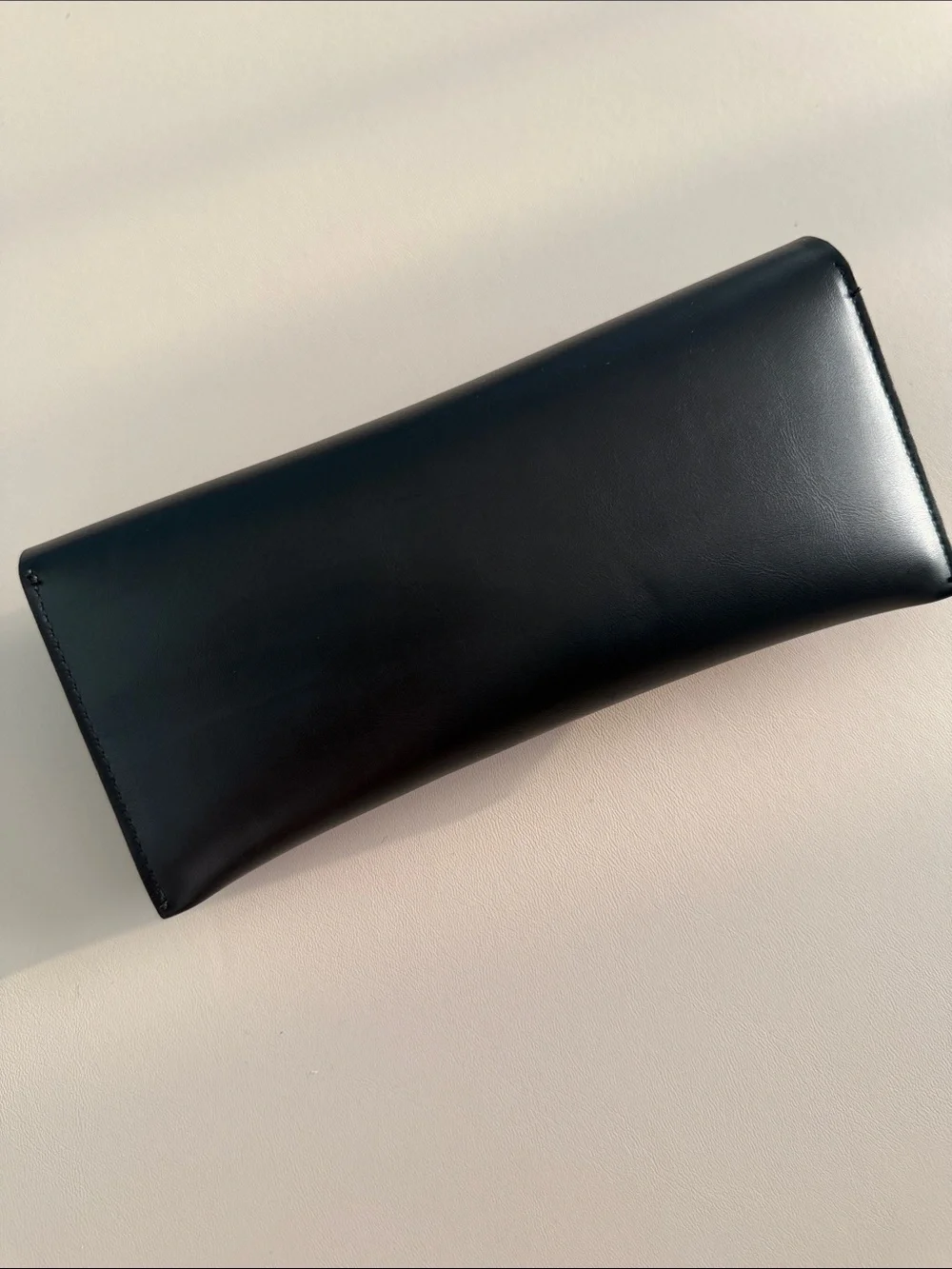 Saint Laurent Black Leather Eyewear Case